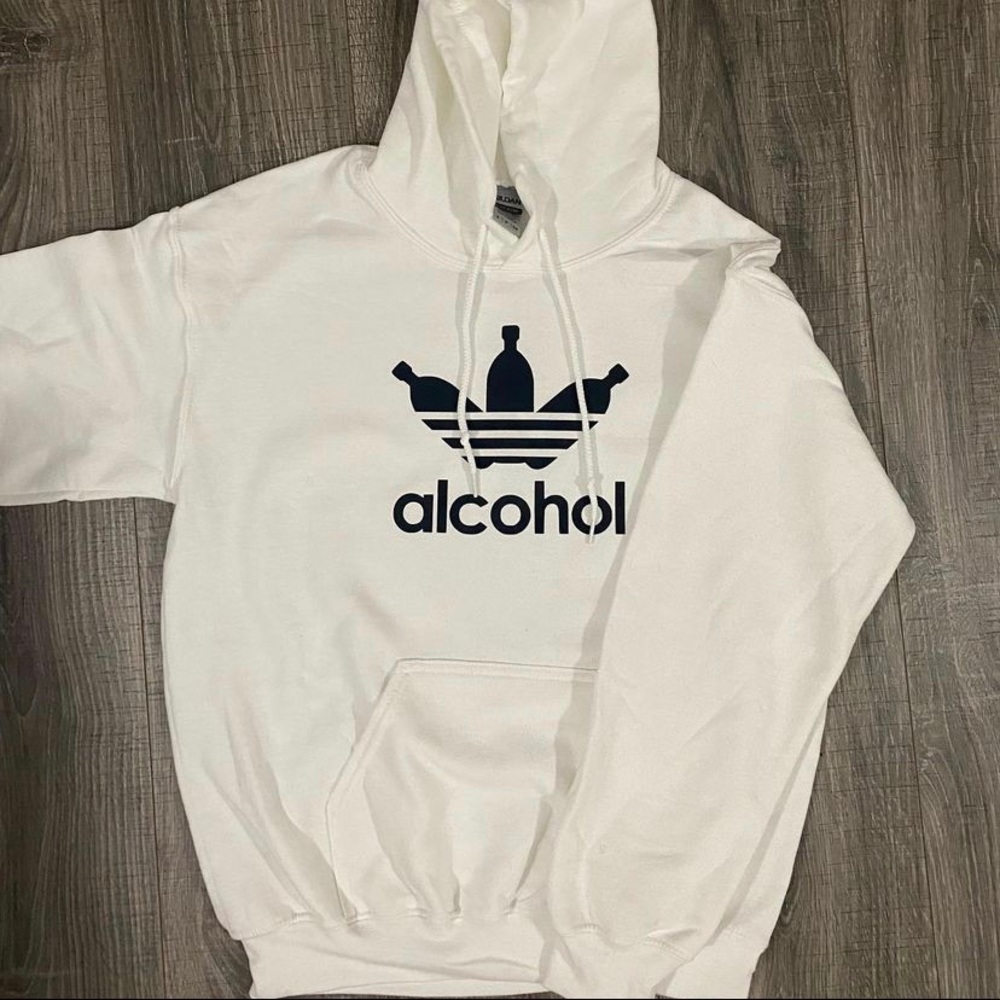 custom adidas alcohol hoodie!